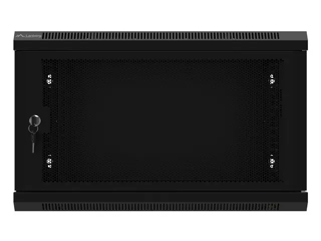 LANBERG 19" RACKOVÁ SKŘÍŇ PRO MONTÁŽ NA STĚNU 6U/600X450 S PERFOROVANÝMI DVEŘMI ČERNÁ-PLOCHÉ BALENÍ
