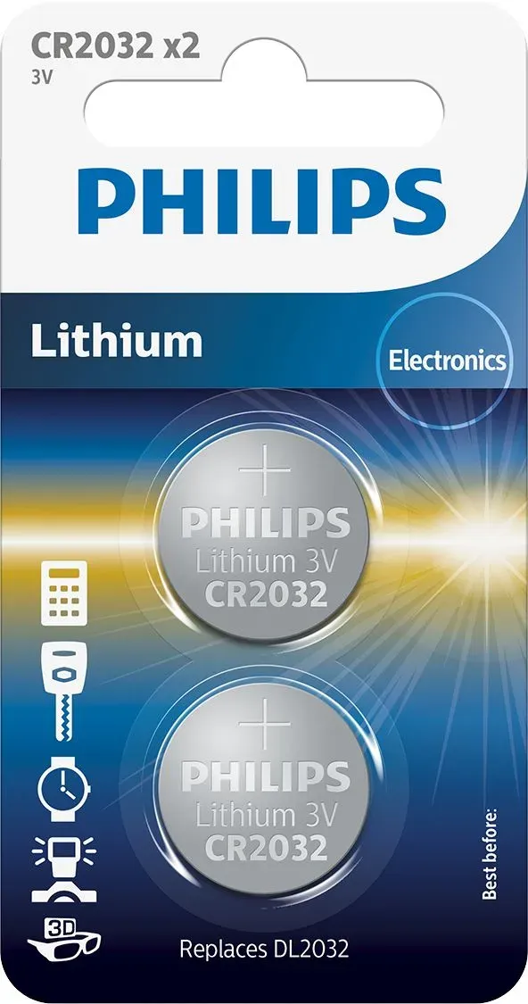 Philips baterie CR2032 - 2ks
