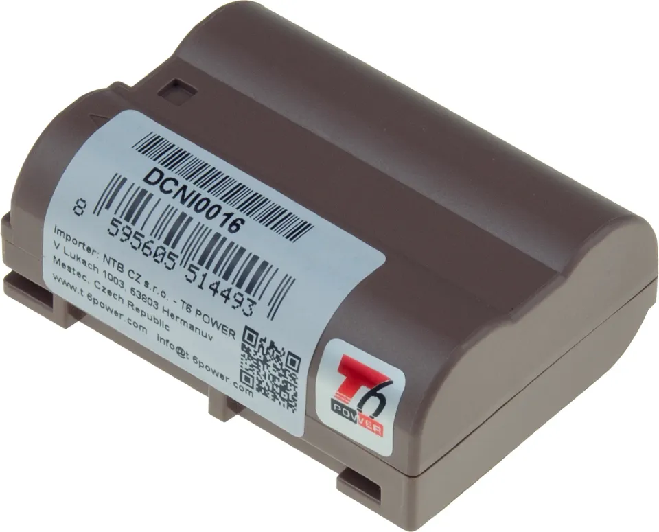 Baterie T6 Power pro Nikon EN-EL15, EN-EL15a, EN-EL15e, EN-EL15b, 2280mAh, 16Wh, USB-C