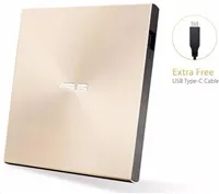 ASUS DVD ZenDrive SDRW-08U9M-U GOLD, External Slim DVD-RW, USB Type-C/Type-A, M-DISC