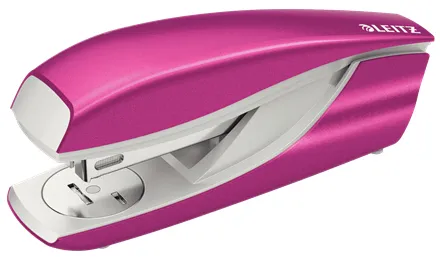 LEITZ Stolní sešívačka NeXXt WOW 5502, met. růžová, box