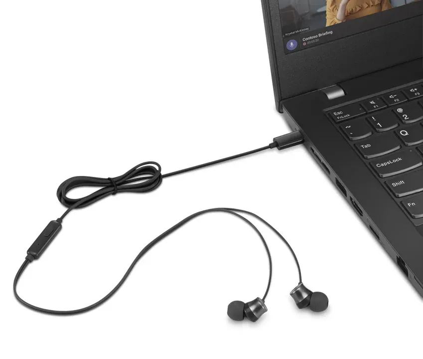 Lenovo USB-C Wired In-Ear Headphones