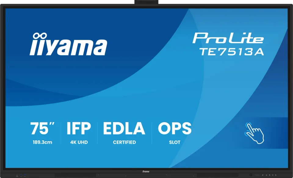75" iiyama TE7513A-B2AG:IPS,4K,40P,EDLA