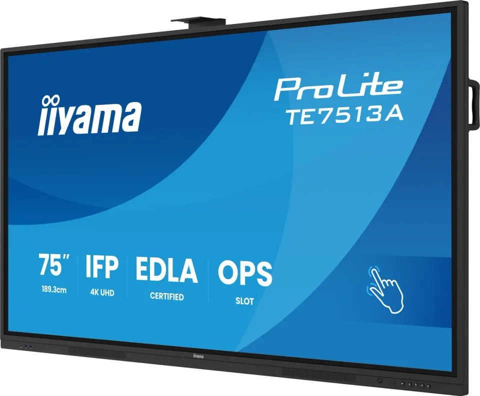 75" iiyama TE7513A-B2AG:IPS,4K,40P,EDLA