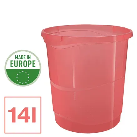 Esselte Odpadkový koš Colour'Breeze, 14 l, korálová