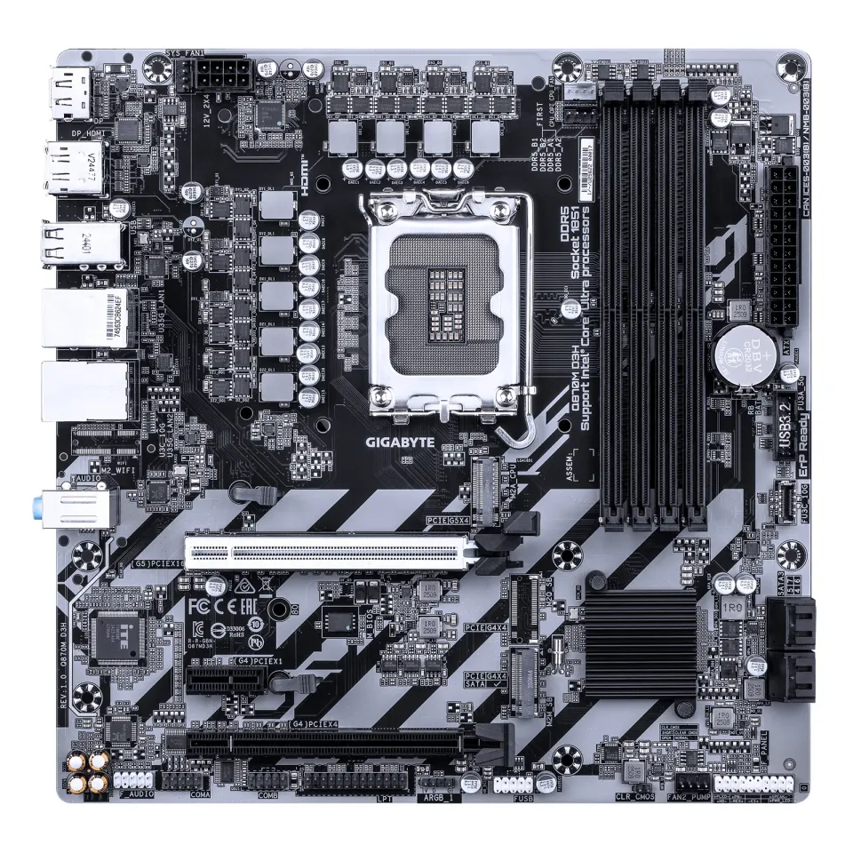 GIGABYTE MB Q870M D3H, Intel Q870, 4xDDR5, DP, HDMI, mATX