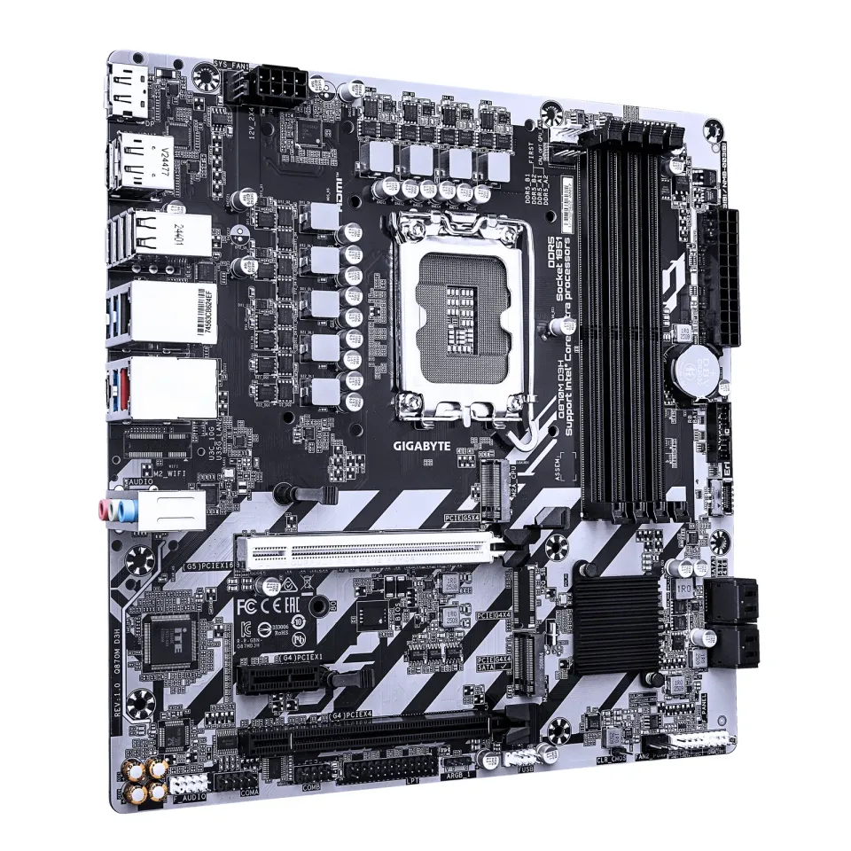 GIGABYTE MB Q870M D3H, Intel Q870, 4xDDR5, DP, HDMI, mATX