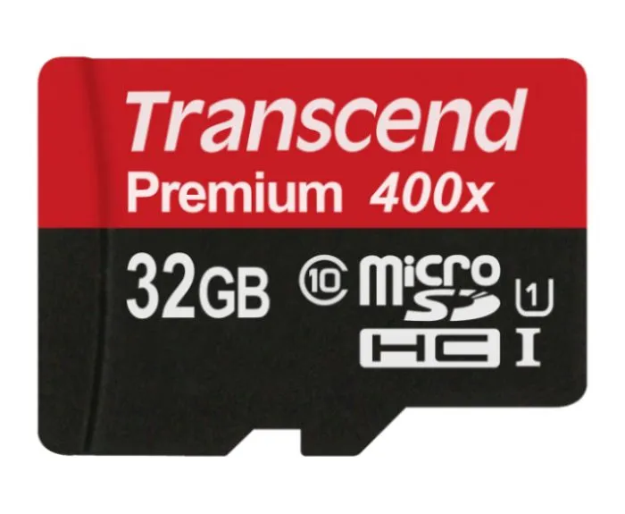 Transcend 32GB microSDHC UHS-I 400x Premium (Class 10) paměťová karta (bez adapt
