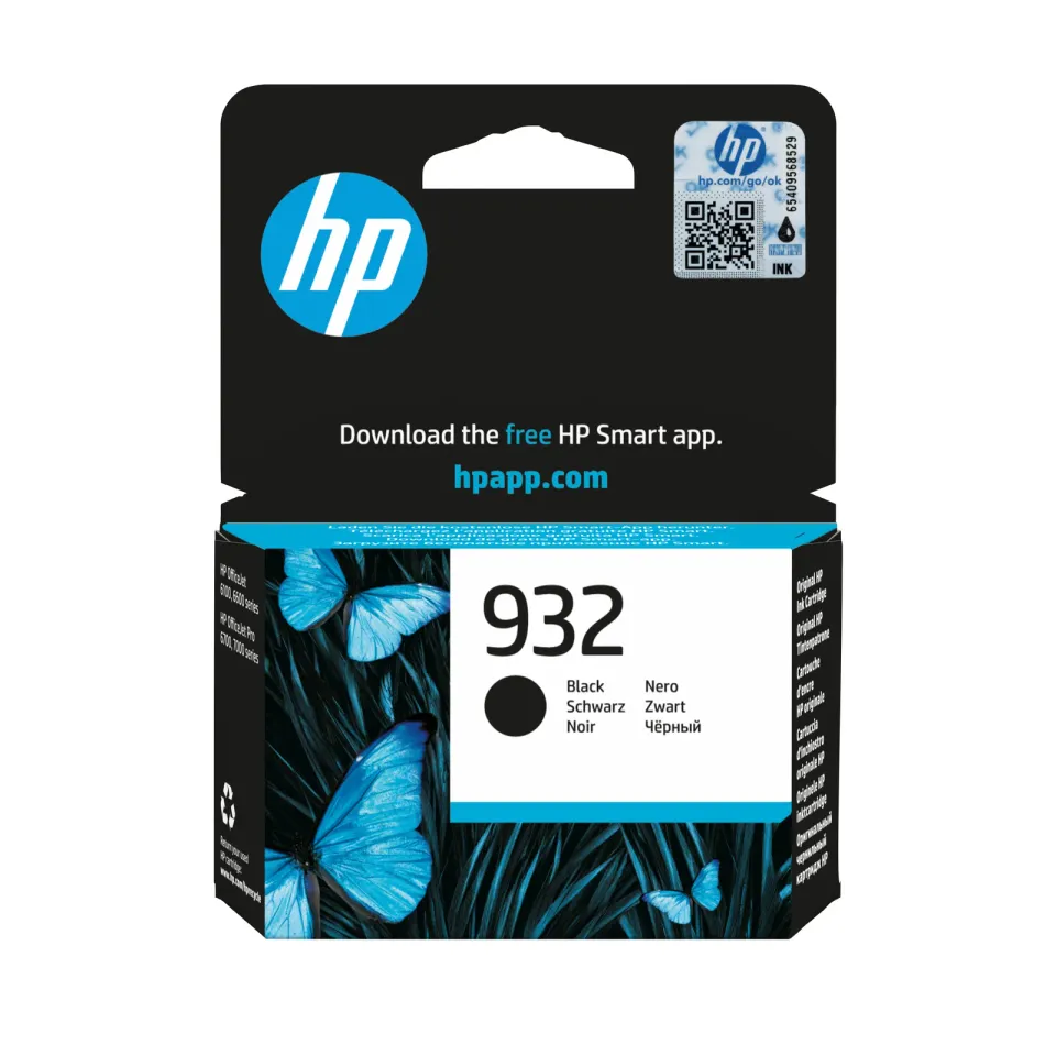 HP CN057AE náplň č.932 černá malá (cca 400 stran, black, pro OJ 6700, OJ 7610, OJ 7612)