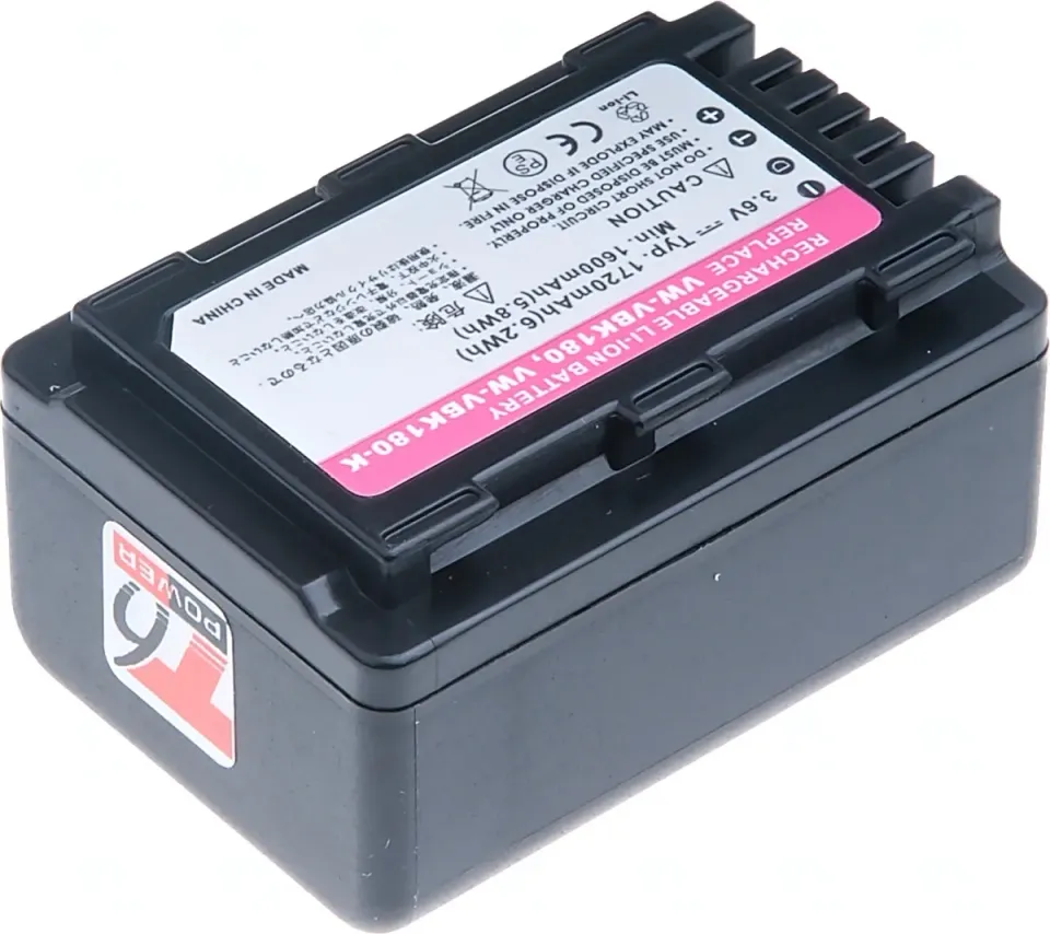 T6 POWER Baterie VCPA0027 VIDEO Panasonic