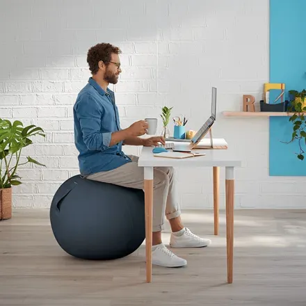 LEITZ Ergonomický sedací míč ERGO Cosy, sametově šedá