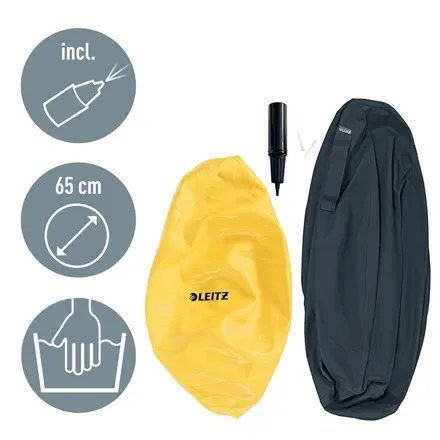 LEITZ Ergonomický sedací míč ERGO Cosy, sametově šedá