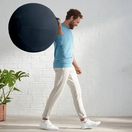 LEITZ Ergonomický sedací míč ERGO Cosy, sametově šedá