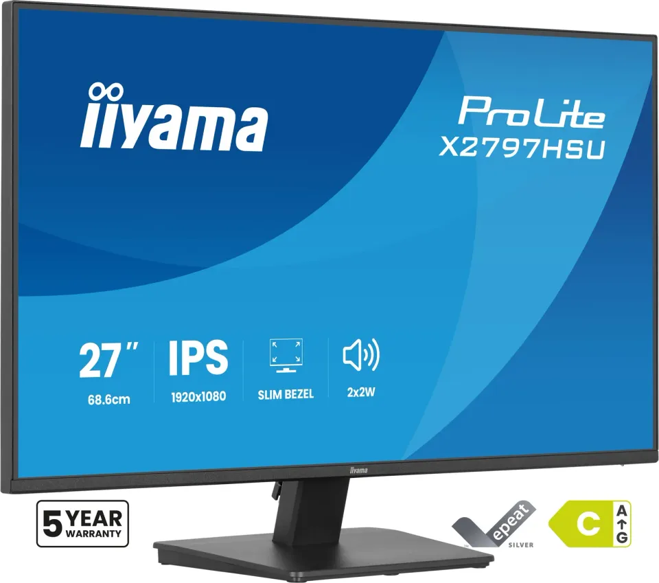 iiyama ProLite/X2797HSU-B1/27"/IPS/FHD/120Hz/4ms/Černá/5R