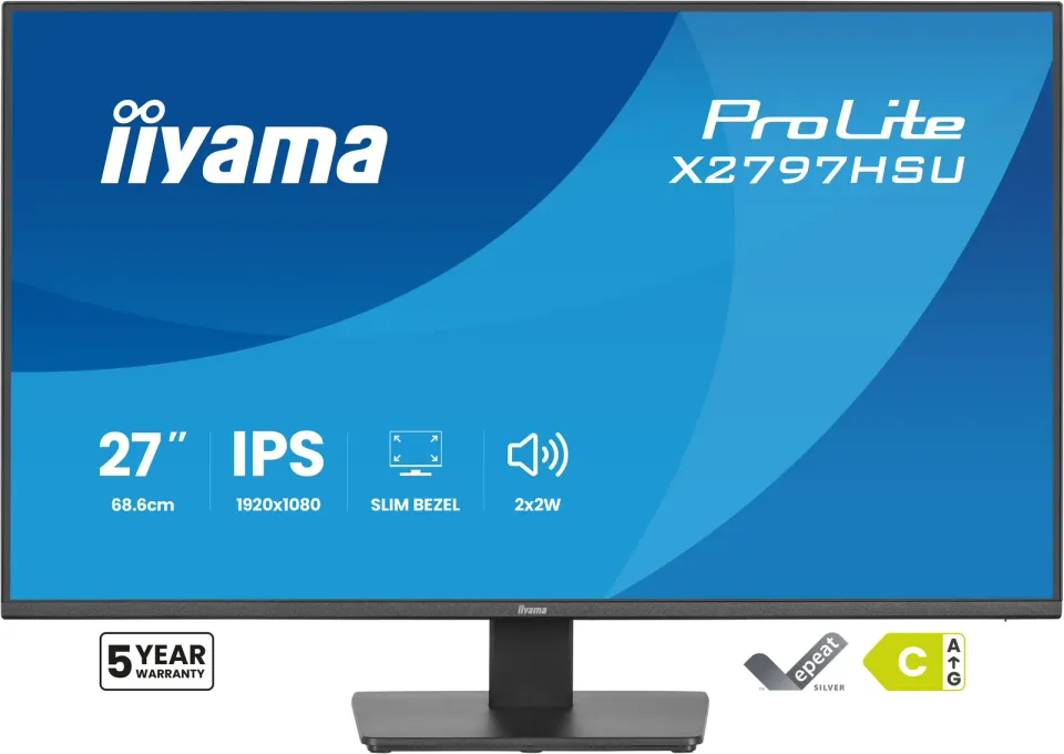 iiyama ProLite/X2797HSU-B1/27"/IPS/FHD/120Hz/4ms/Černá/5R