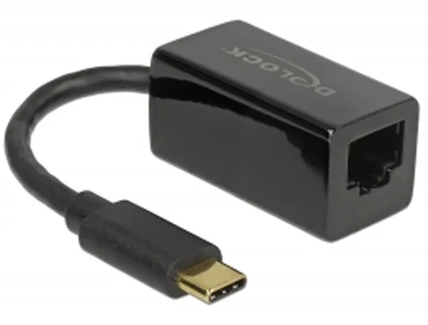 Delock Adaptér Super Speed USB (USB 3.1 Gen 1) s USB Type-C samec > Gigabit LAN