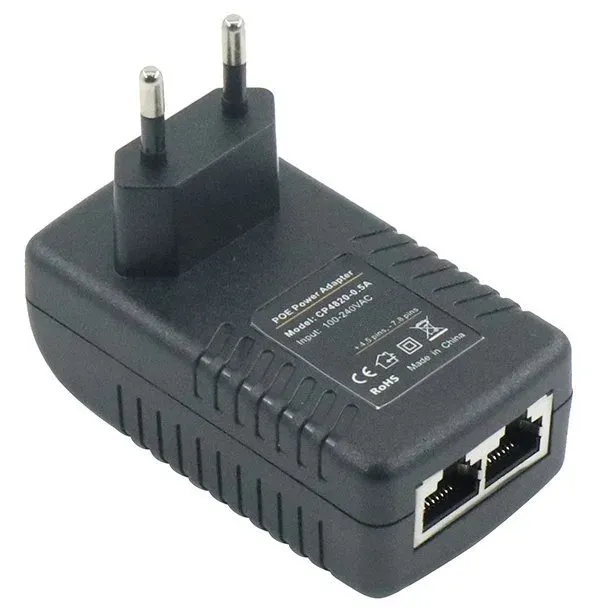 XtendLan PoE injektor pasivní 24V/1A, 1000Base-T, do zásuvky