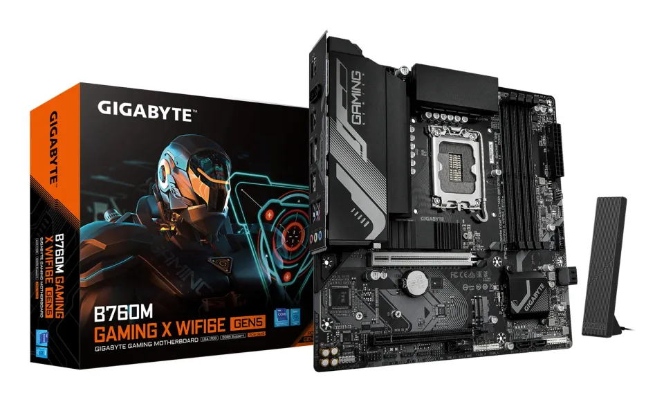 GIGABYTE MB Sc LGA1700 B760M GAMING X WIFI6E GEN5, Intel B760, 4xDDR5, 1xDP, 1xHDMI, WiFi, mATX