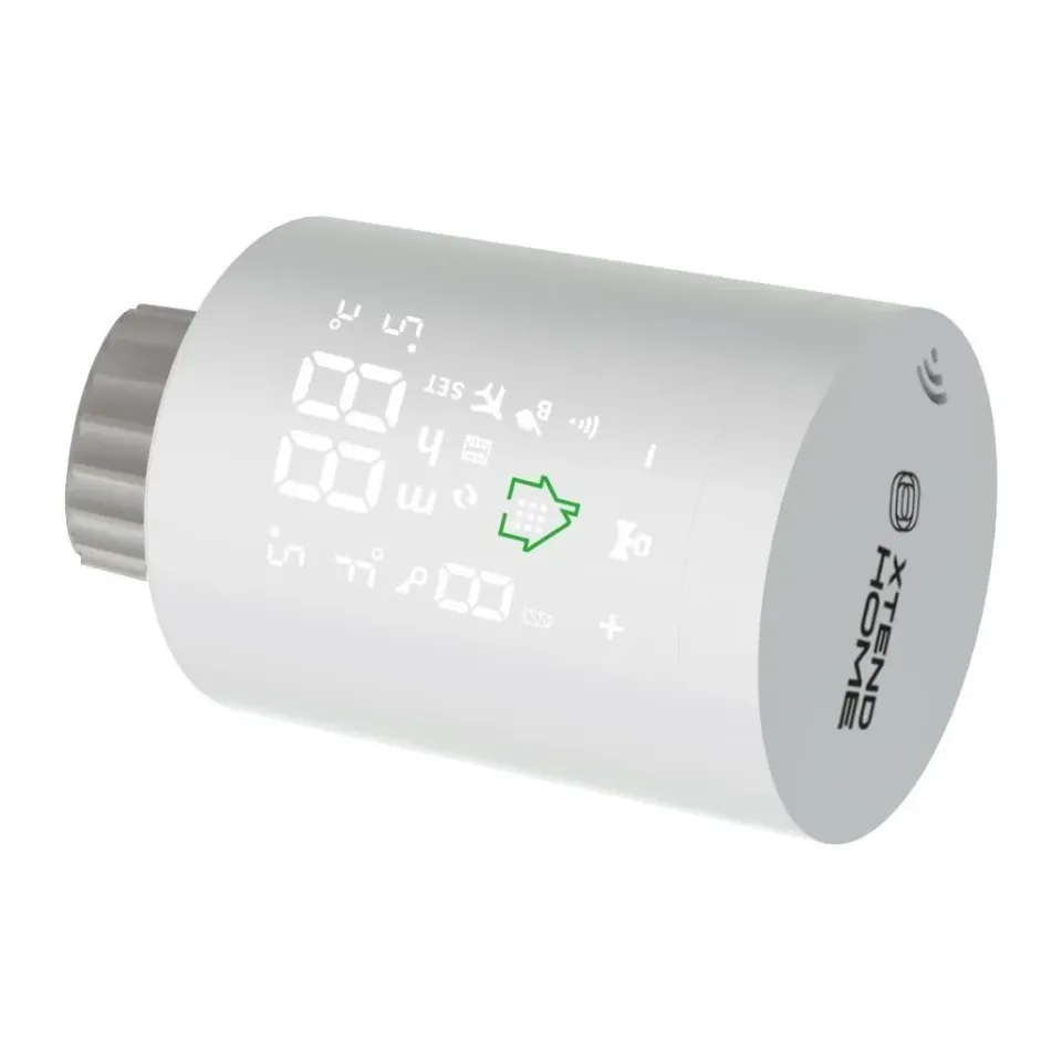 Xtend Home Tuya chytrý set brána Zigbee + 2x termostatická hlavice dispej na boku