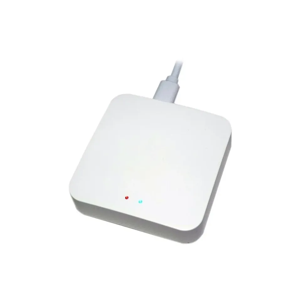 Xtend Home Tuya chytrý set brána Zigbee + 2x termostatická hlavice dispej na boku
