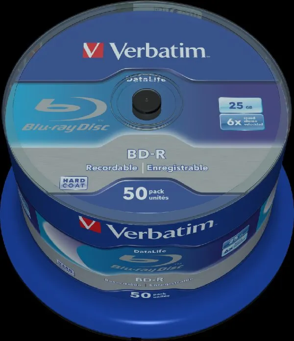 VERBATIM BD-R SL DataLife 25GB, 6x, spindle 50 ks