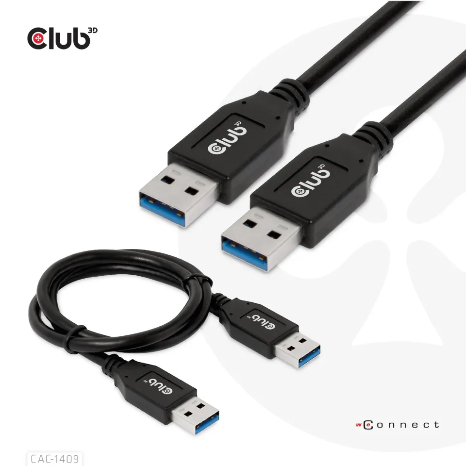 Club3D Kabel USB 3.2 Gen2 Typ-A, 3A M/M, 50 cm