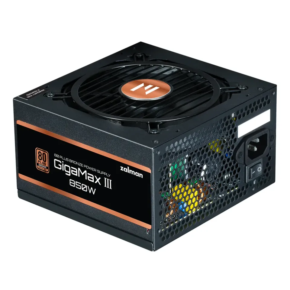 Zalman zdroj Gigamax III ZM850-GV3 / 850W / ATX3.0 / active PFC / semimodulární / 80 Plus bronze