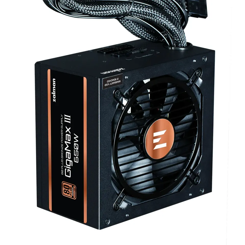 Zalman zdroj Gigamax III ZM850-GV3 / 850W / ATX3.0 / active PFC / semimodulární / 80 Plus bronze