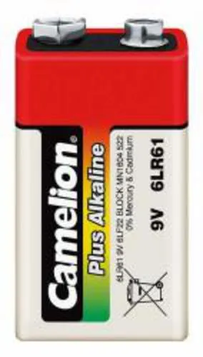 CAMELION 1ks baterie PLUS ALKALINE 9V blistr 6LR61 baterie alkalická 9V