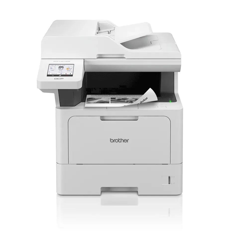 BROTHER multifunkce mono laserová DCP-L5510DW - A4 48ppm 1200x1200 512MB 250listů LAN USB WIFI DUPLEX ADF50