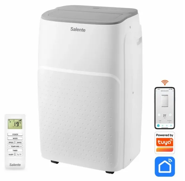 Salente SummerICE12, chytrá mobilní klimatizace, 12000 BTU, WiFi+Bluetooth, dálk