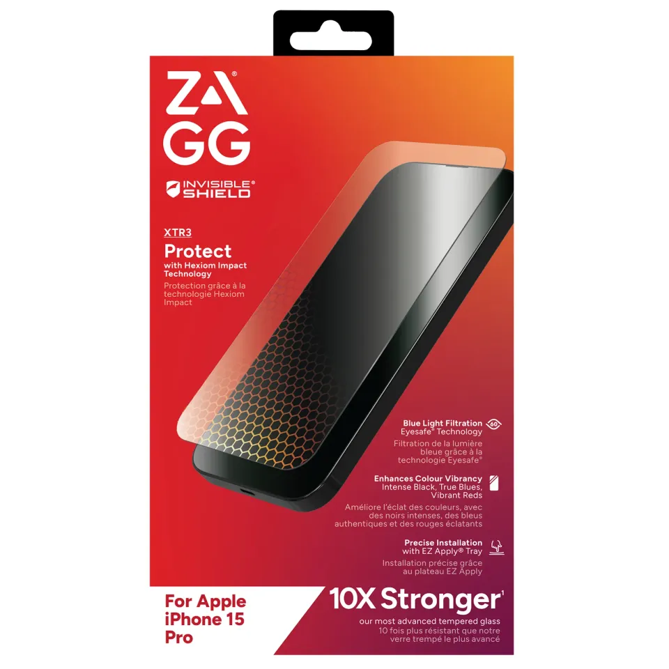 ZAGG Invisible Shield XTR3 sklo iPhone 15 Pro