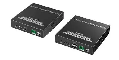 PremiumCord 4K@60Hz HDMI KVM extender na 120m přes LAN, over IP