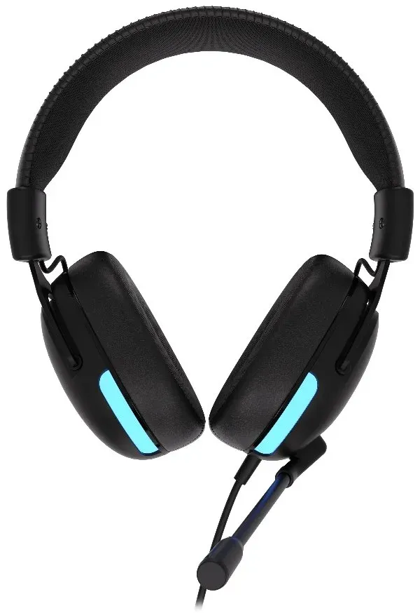 Krux headset Crave RGB / drátový / 3,5mm jack / USB / RGB podsvícení sluchátek / černý