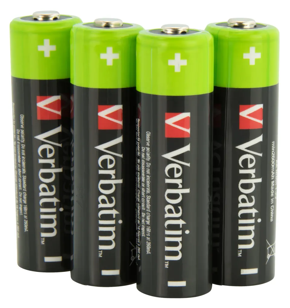 VERBATIM Nabíjecí baterie AA Premium 4-Pack 2500 mAh
