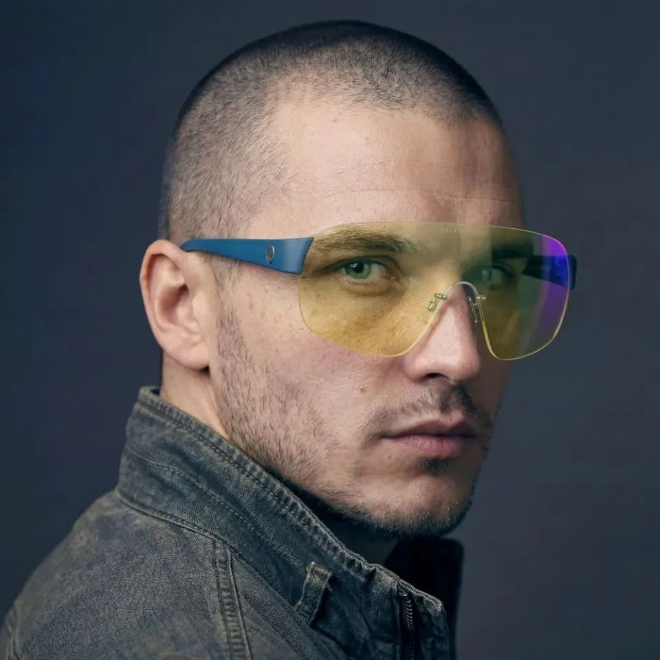 GUNNAR kancelářske/herní brýle ALIENWARE BERMUDA TRIANGLE * LIQUID TEAL *jantárová skla * BLF 65 * GUNNAR focus
