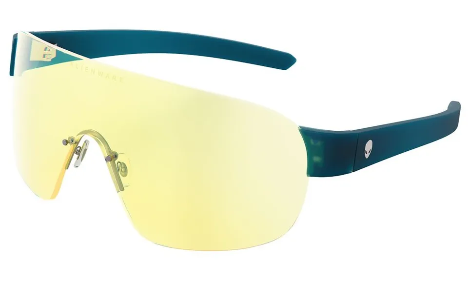 GUNNAR kancelářske/herní brýle ALIENWARE BERMUDA TRIANGLE * LIQUID TEAL *jantárová skla * BLF 65 * GUNNAR focus