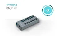 i-tec USB 3.0 Charging HUB 7 Port + Power Adapter 36 W