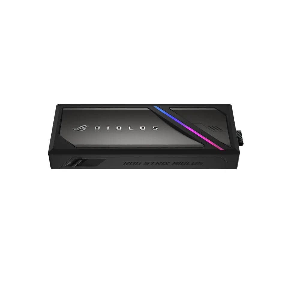 ASUS Externí box pro SSD M.2 ROG STRIX AIOLOS, USB 3.2 Gen 2x2, ARGB, černá