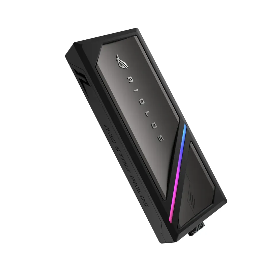 ASUS Externí box pro SSD M.2 ROG STRIX AIOLOS, USB 3.2 Gen 2x2, ARGB, černá