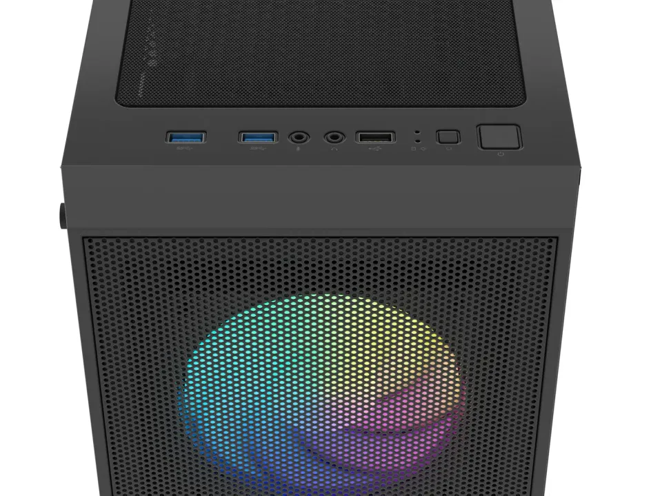 PC skříň Fury SHOBO SH8F, ARGB , Midi Tower, Černá