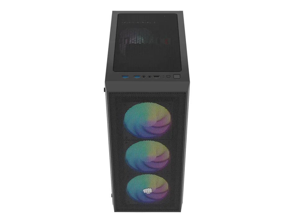 PC skříň Fury SHOBO SH8F, ARGB , Midi Tower, Černá