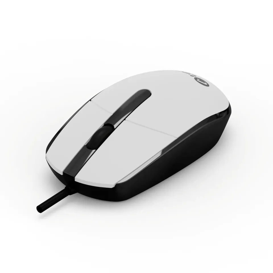 C-TECH myš WM-10, USB, 1200 DPI, bílo-černá