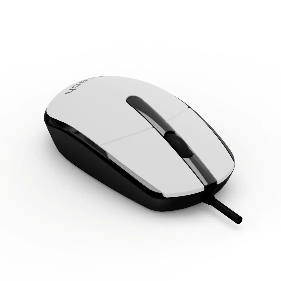 C-TECH myš WM-10, USB, 1200 DPI, bílo-černá