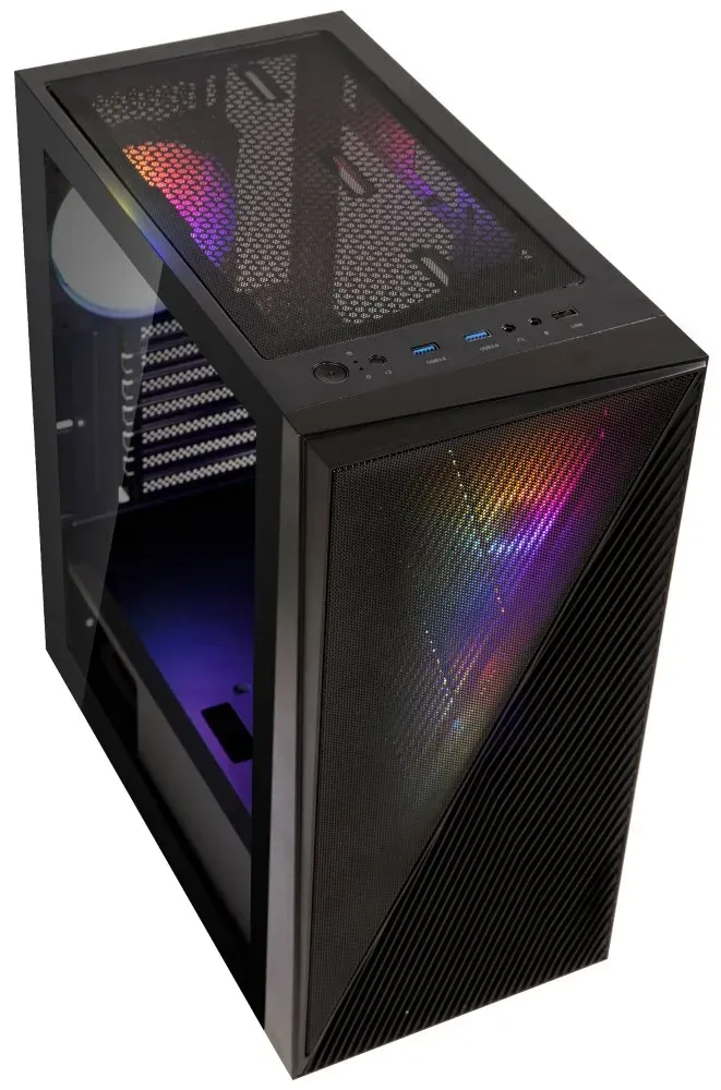 BitFenix skříň Helios / ATX / 4x120mm RGB fan / 2xUSB 3.0 / USB 2.0 / tvrzené sklo / černá