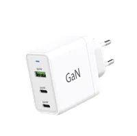 WG - Síťová nabíječka GaN 3x USB, 1x USB-A 30W + 2x USB-C 65W, bílá