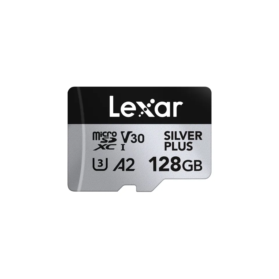 Lexar 128GB H-P Silver Plus microSDHC s adp C10 A2