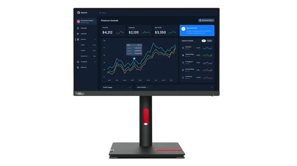 Lenovo LCD T22i-30 Wide 21,5" IPS WLED/16:9/1920x1080/250cd/1000:1/4ms/VGA/DP/HD