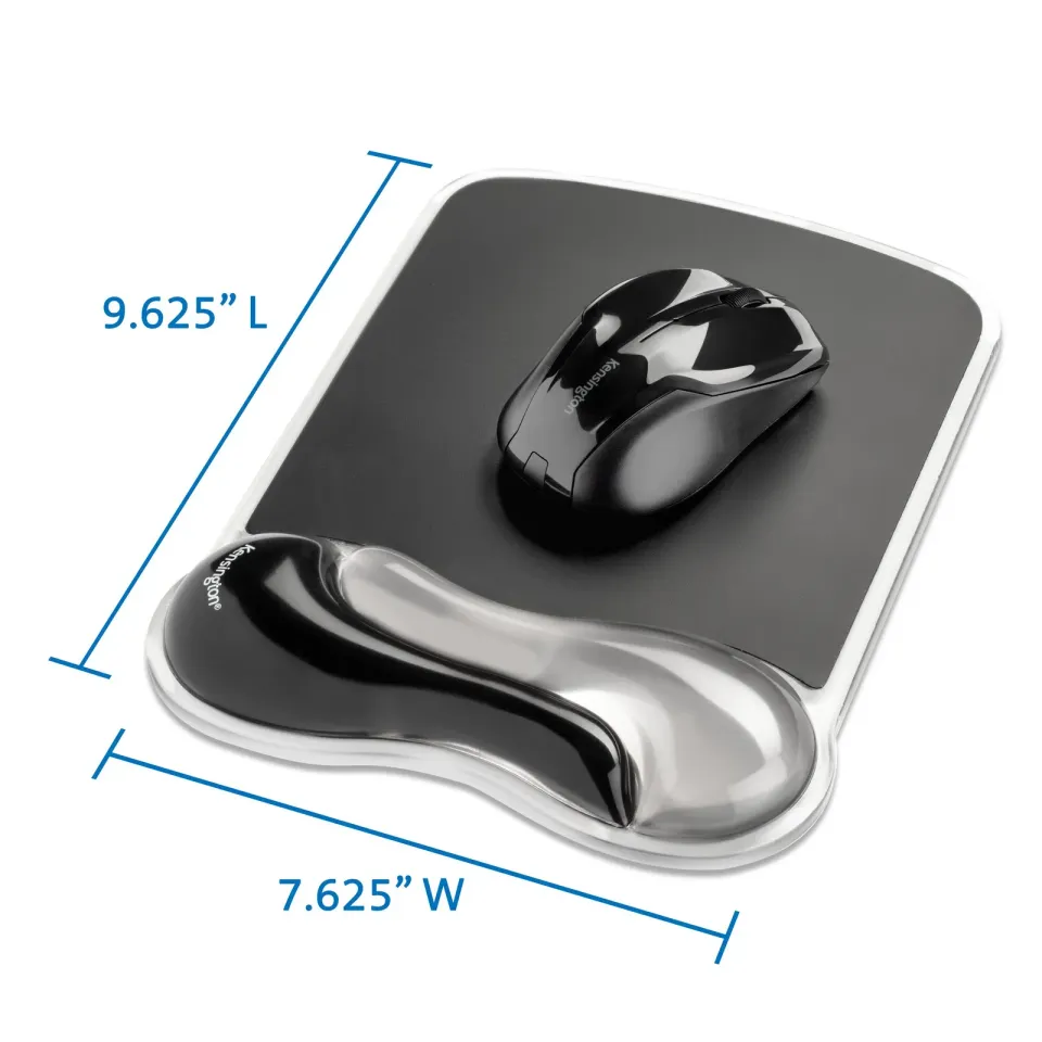 Kensington podložka pod myš Duo Gel Mouse Pad - černo-šedá
