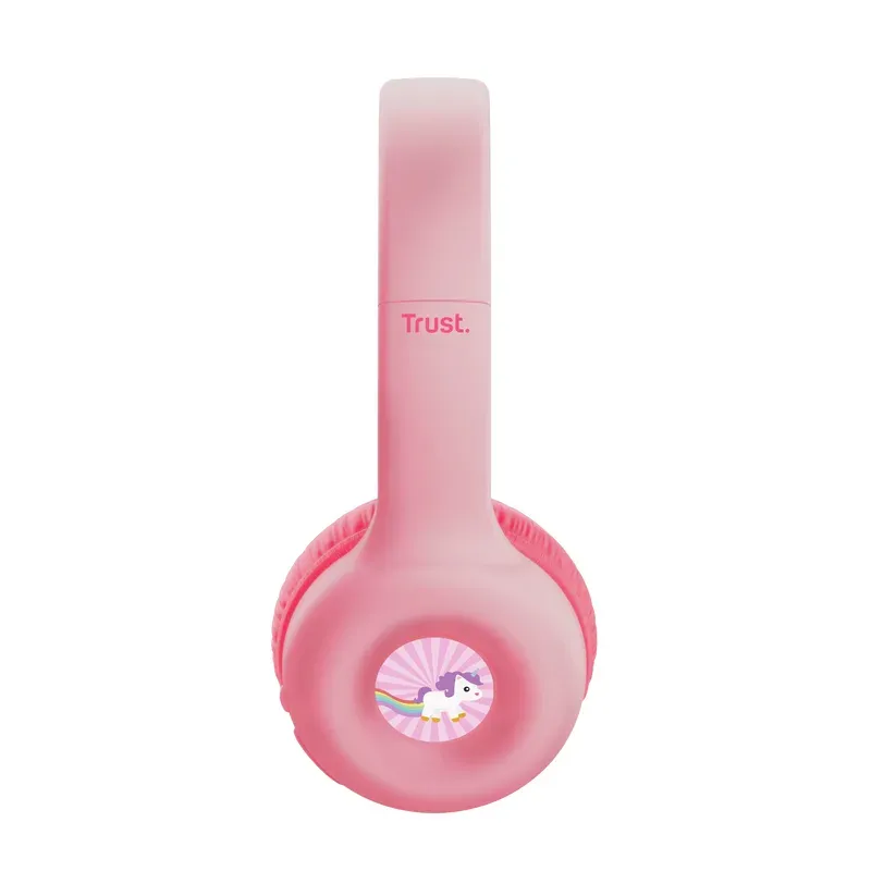 TRUST bezdrátová sluchátka Nouna, Bluetooth, Růžová